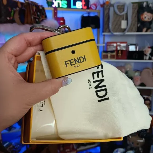 Fendi | Accessories | Fendi Porta Leather Airpods Pro Case With